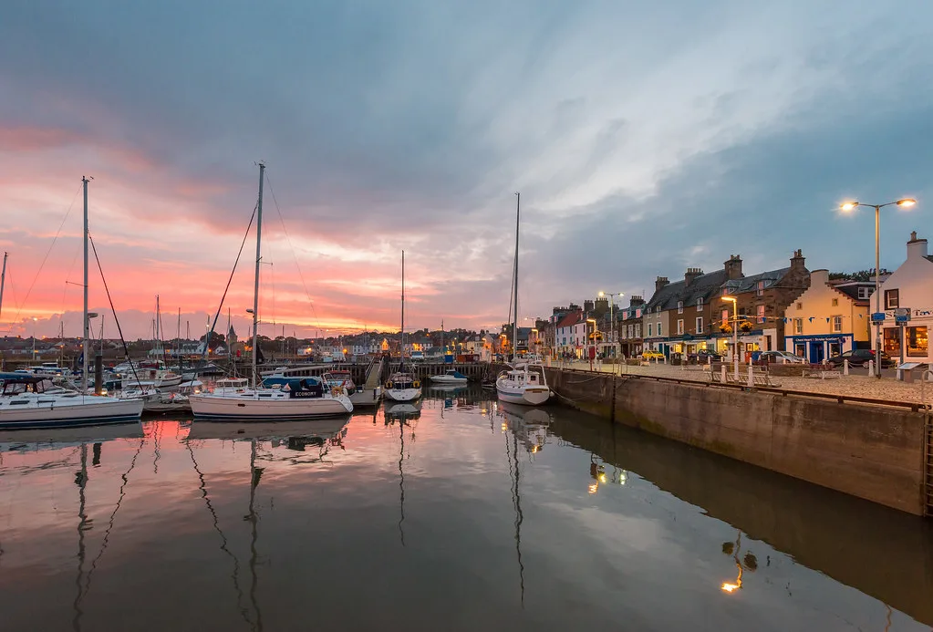 Ainster Harbour Sunset, Fife
