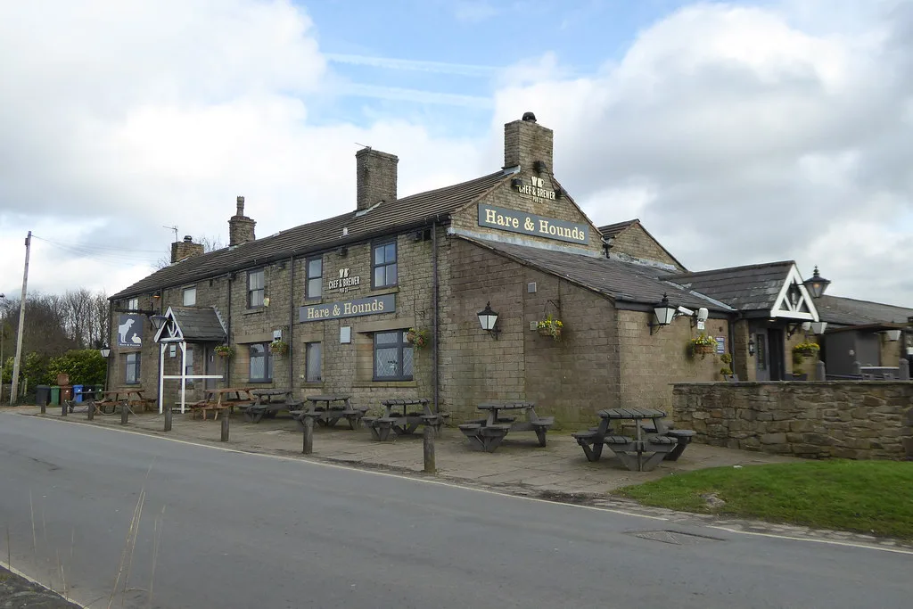 The Hare and Hounds pub, Werneth Low, Manchester