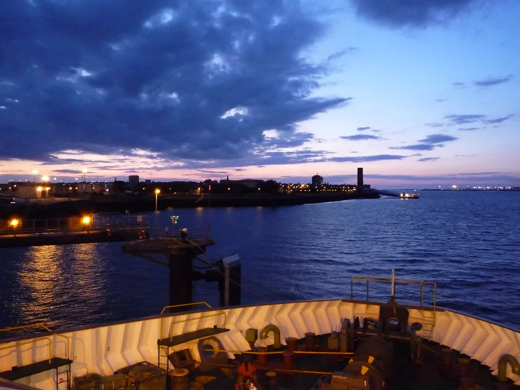 The Mersey by Night, Liverpool