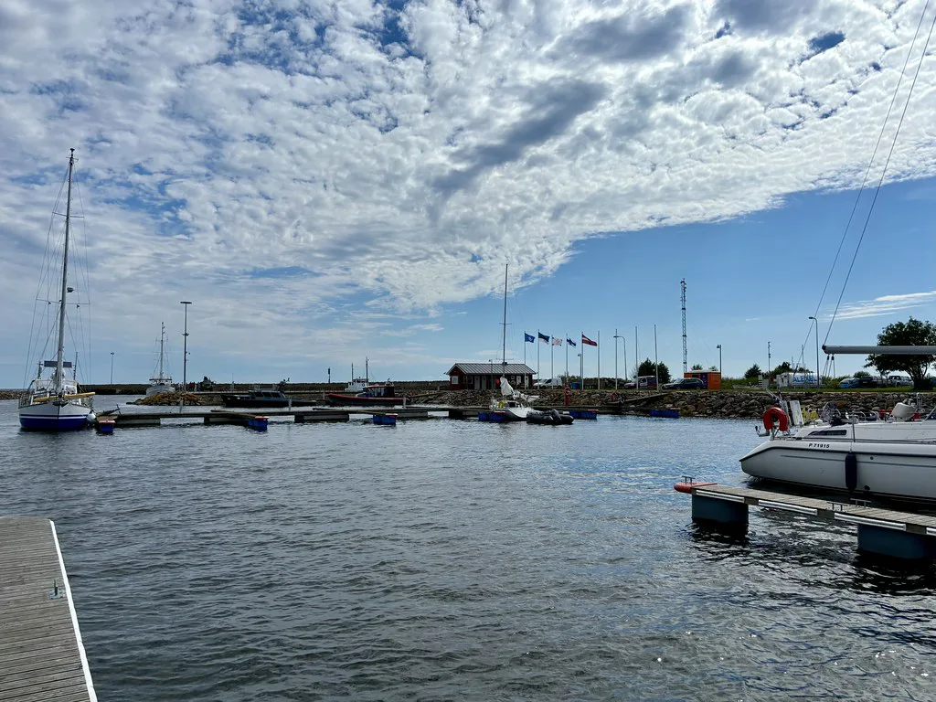 The marina in Ruhnu, Estonia, Riga