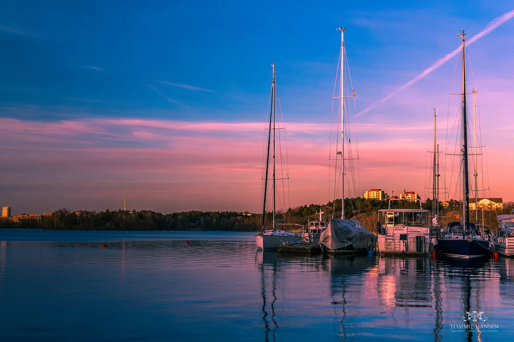 Docks in Mälaren, Hägersten, Stockholm