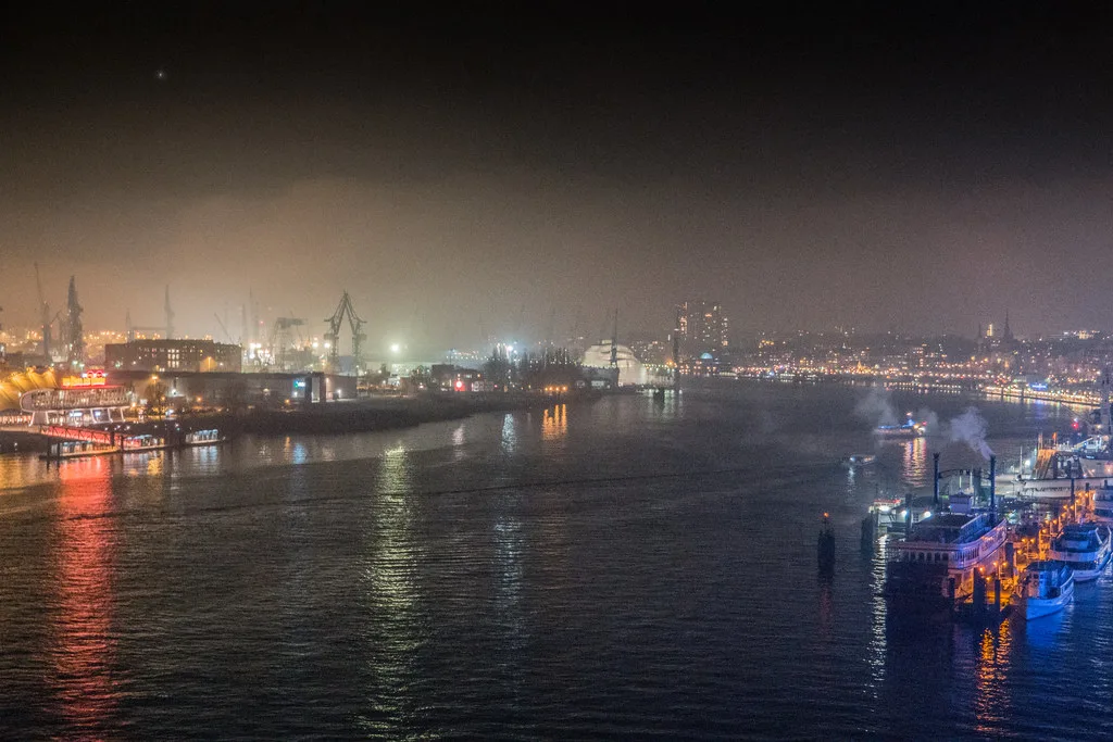 Foggy Hamburg Harbour