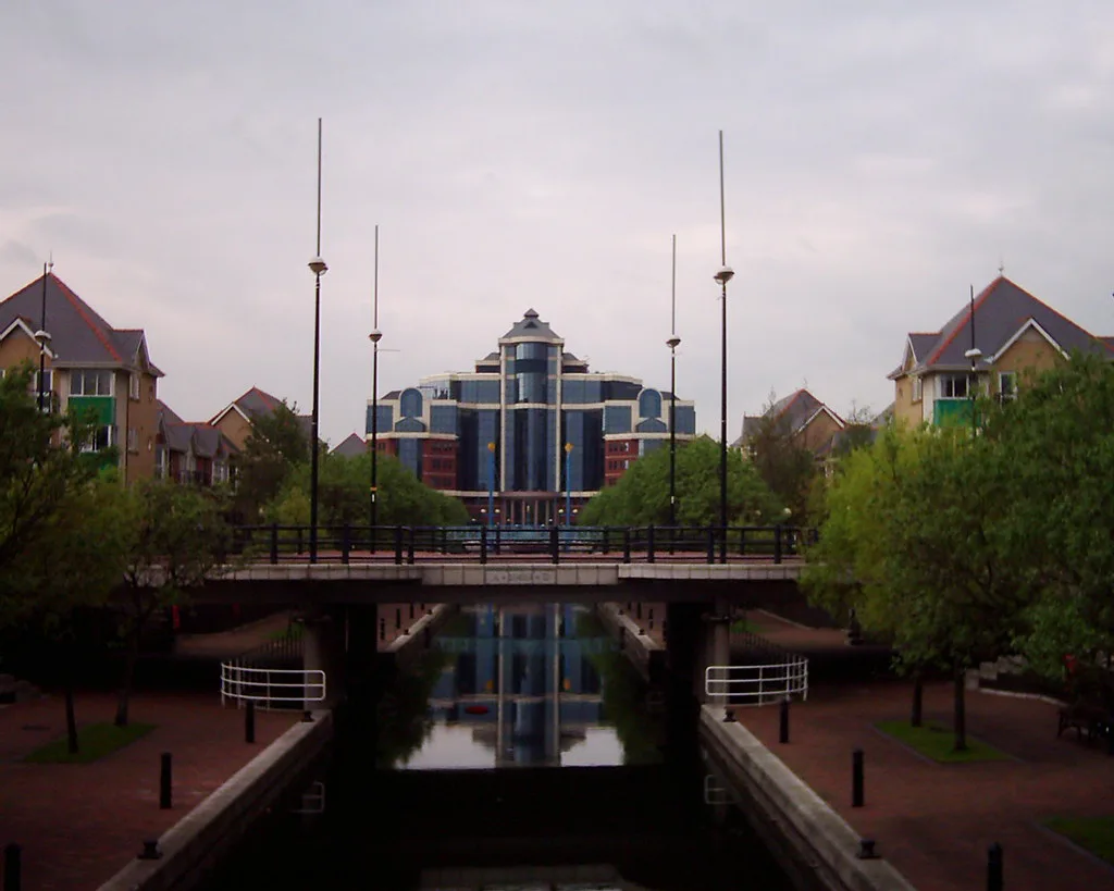 Salford Quays. Harbour City, Manchester