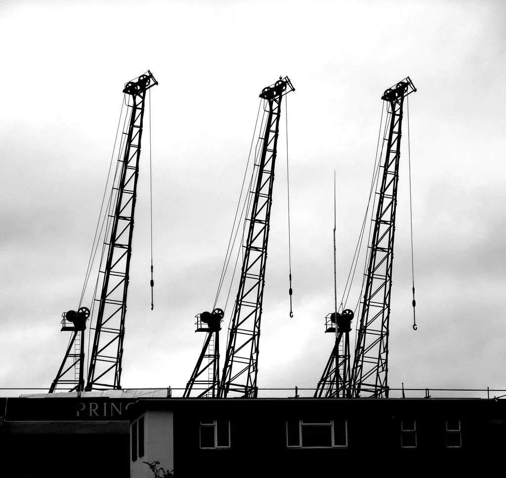 Cranes in Bristol come in threes