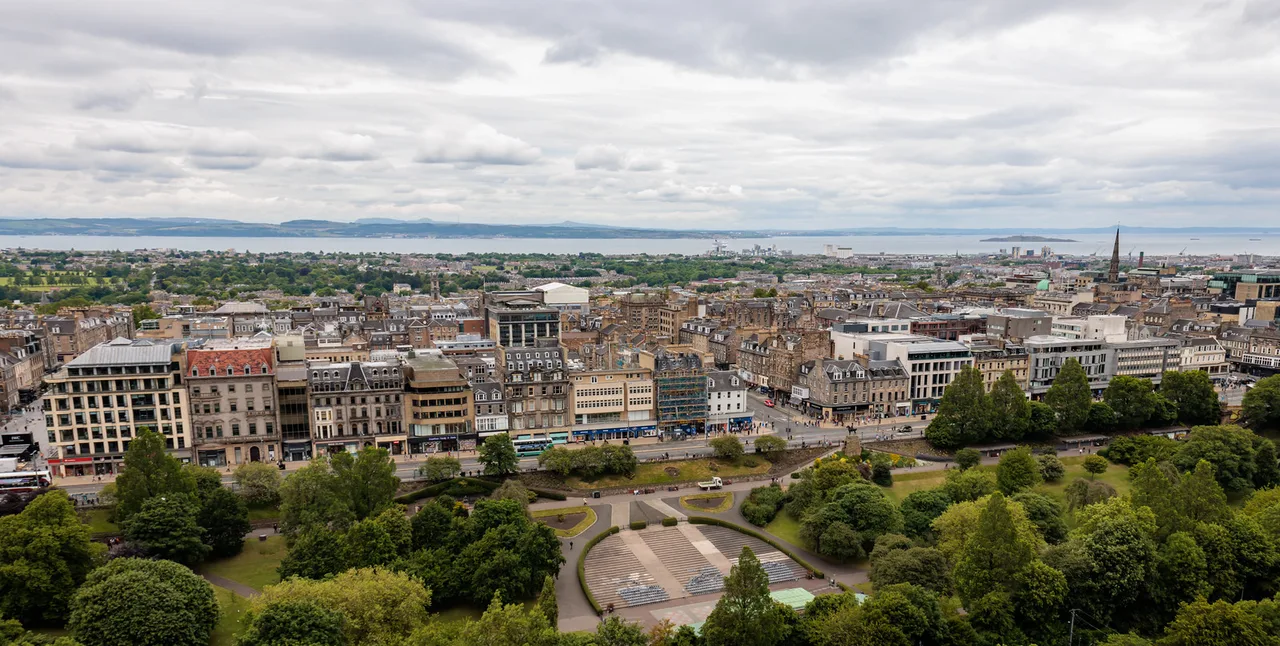 View North from Edinburgh Castle