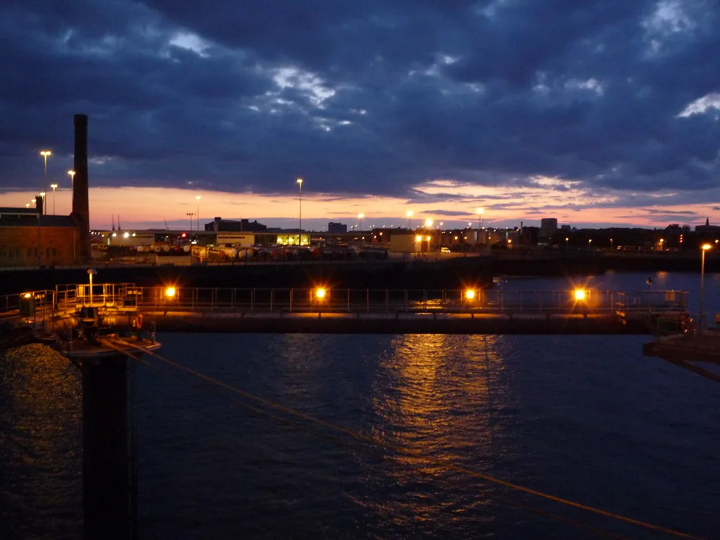 Leaving Birkenhead, Liverpool