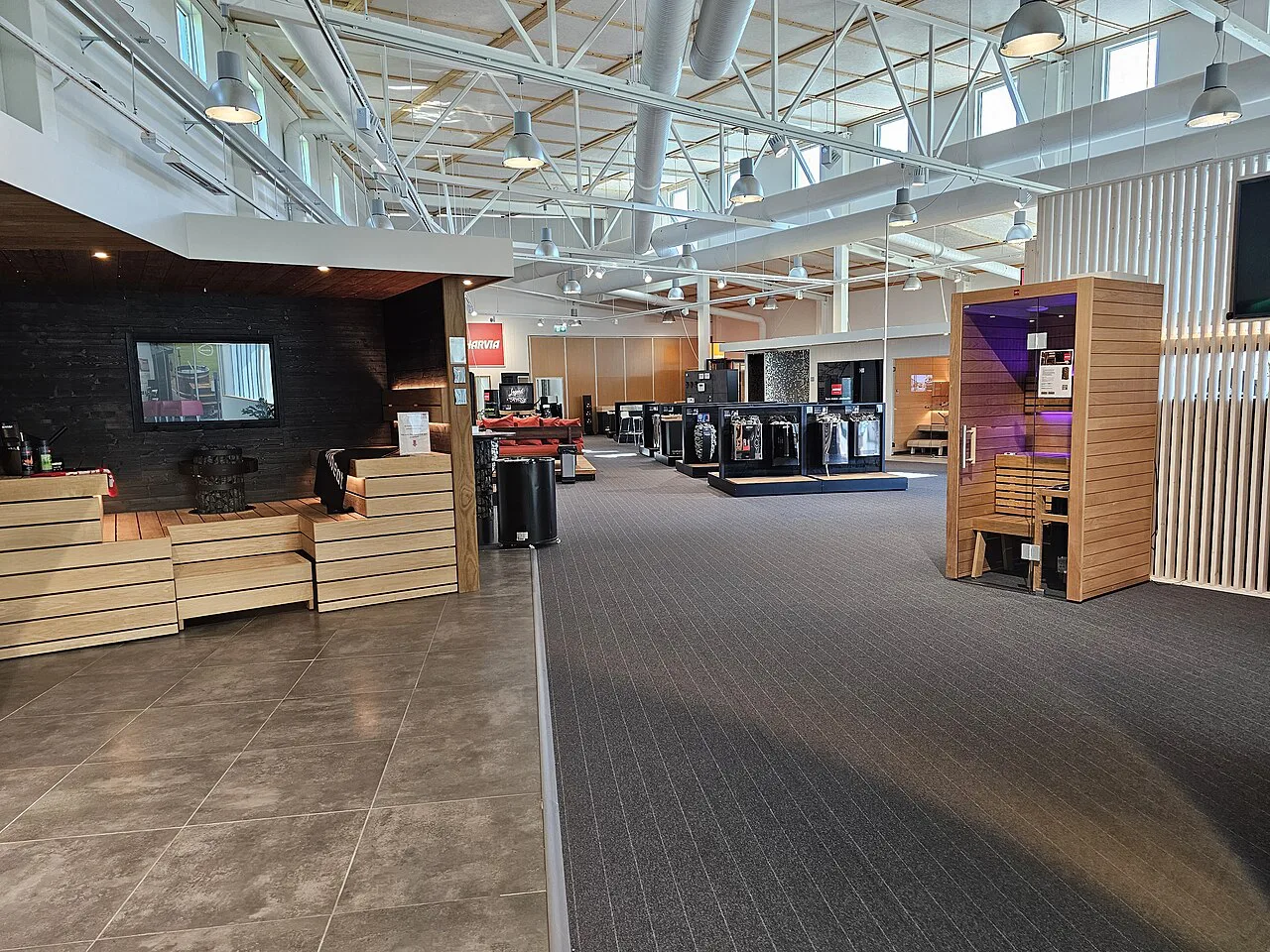 Harvia showroom in Muurame, Finland, Europe