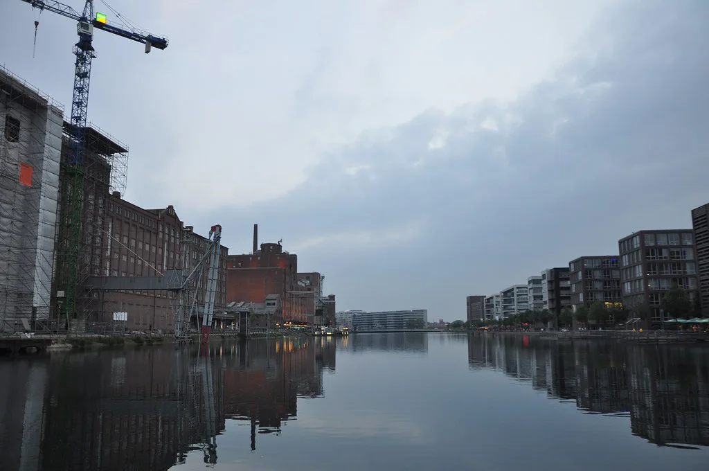 Rebuilding of old warehouse to Landesarchive, inner harbour Duisburg, Vienna