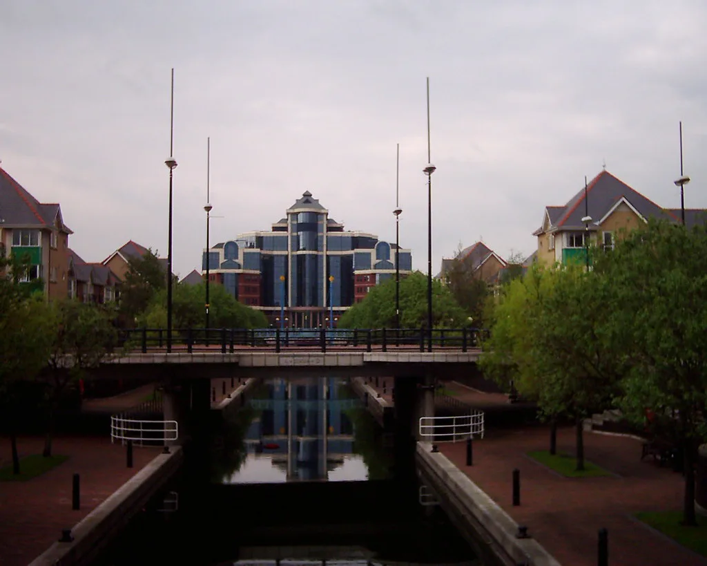 Salford Quays. Harbour City I, Manchester