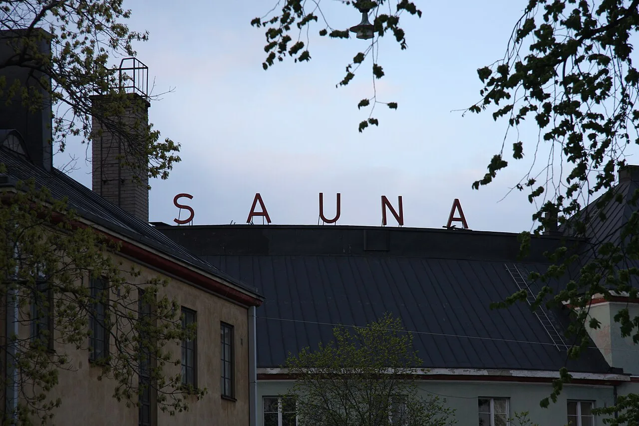 Kotiharjun sauna kyltti, Helsinki